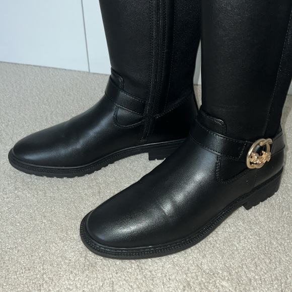 Coach, Farrah black leather riding boot 7 - Picture 4 of 12